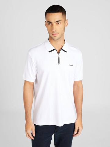 HUGO Poloshirt 'Dalomino' in Weiß: Vorderseite