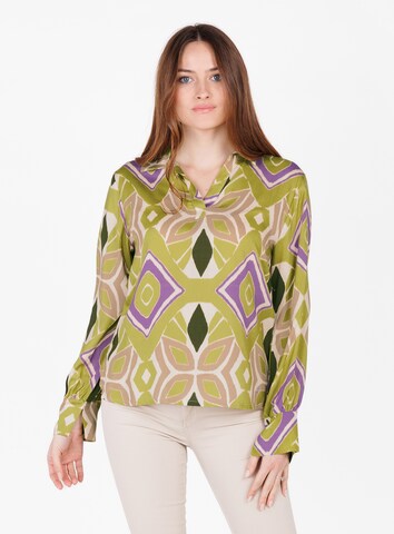 Key Largo Blouse 'REVIVAL' in Green: front