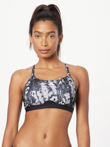 ADIDAS PERFORMANCE Bralette Sports Bra 'Aeroreact Light-Support' in Black: front