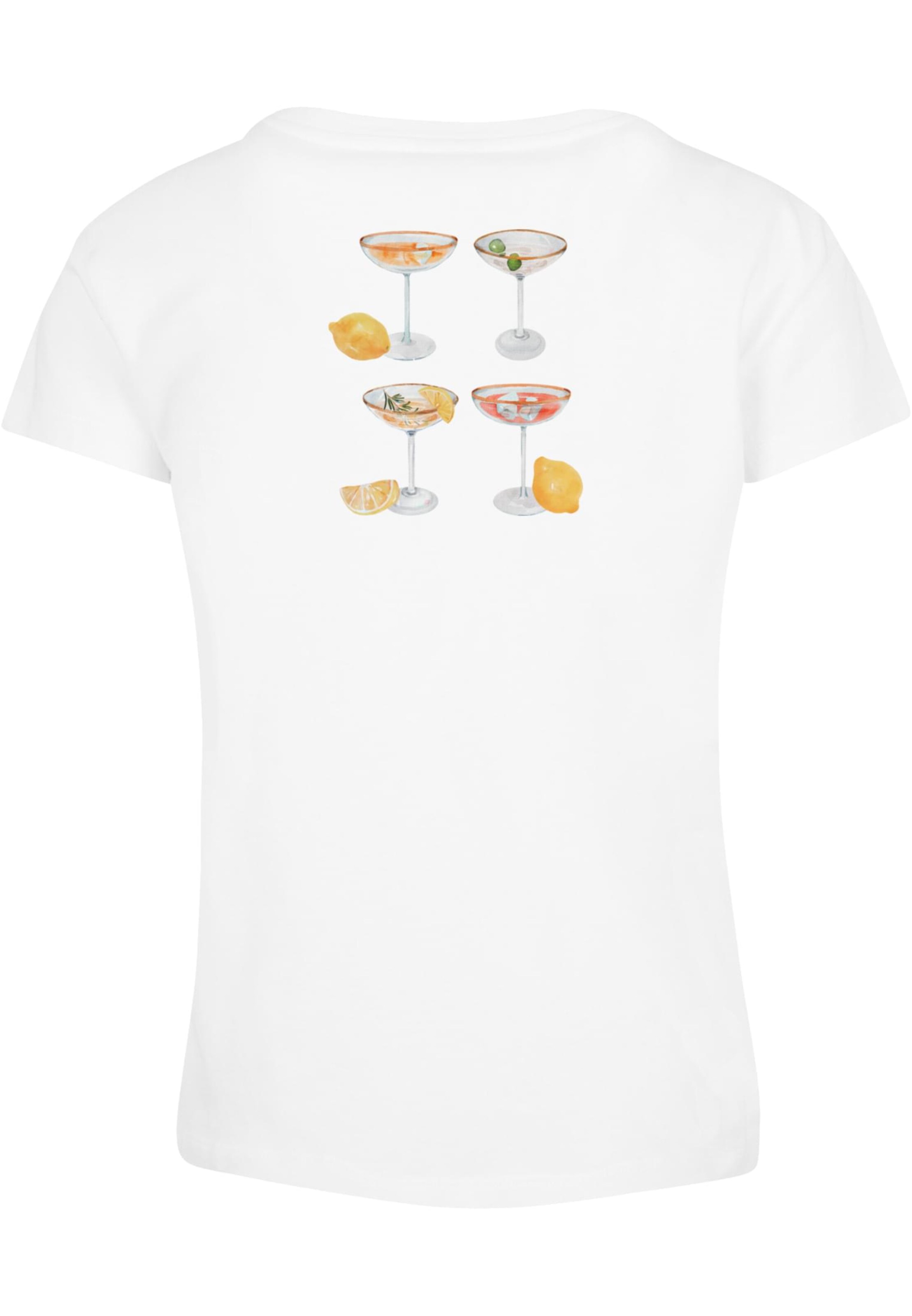 Days Beyond T-Shirt 'Drinks With Friends' in Weiß