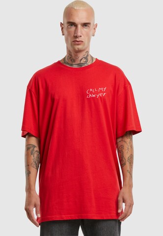 MARKET T-Shirt 'Lawyers Phone' in Rot