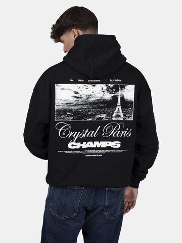 Crystal Paris Sweatshirt 'Laville' in Black