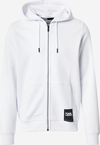 Karl Lagerfeld Sweatjacke in Weiß: Vorderseite