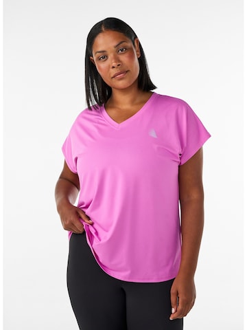 purpurinė Active by Zizzi Sportiniai marškinėliai 'Basic'