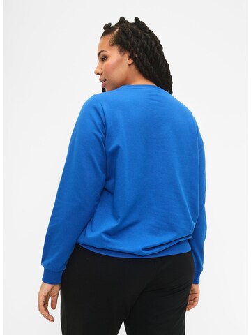 Zizzi Sweatshirt in Blauw