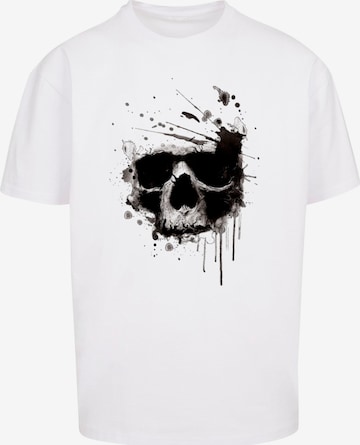 Mister Tee Shirts 'Skull' in Weiß: Vorderseite