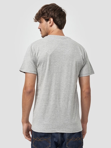 Mikon T-Shirt 'Erdbeere' in Grau