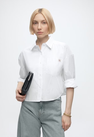 Calvin Klein Jeans Bluza | bela barva