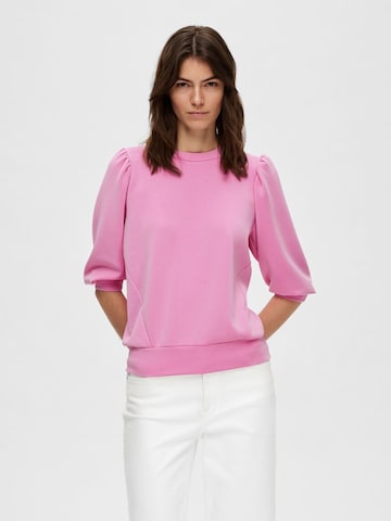 SELECTED FEMME - Sweatshirt 'Tenny' em roxo: frente