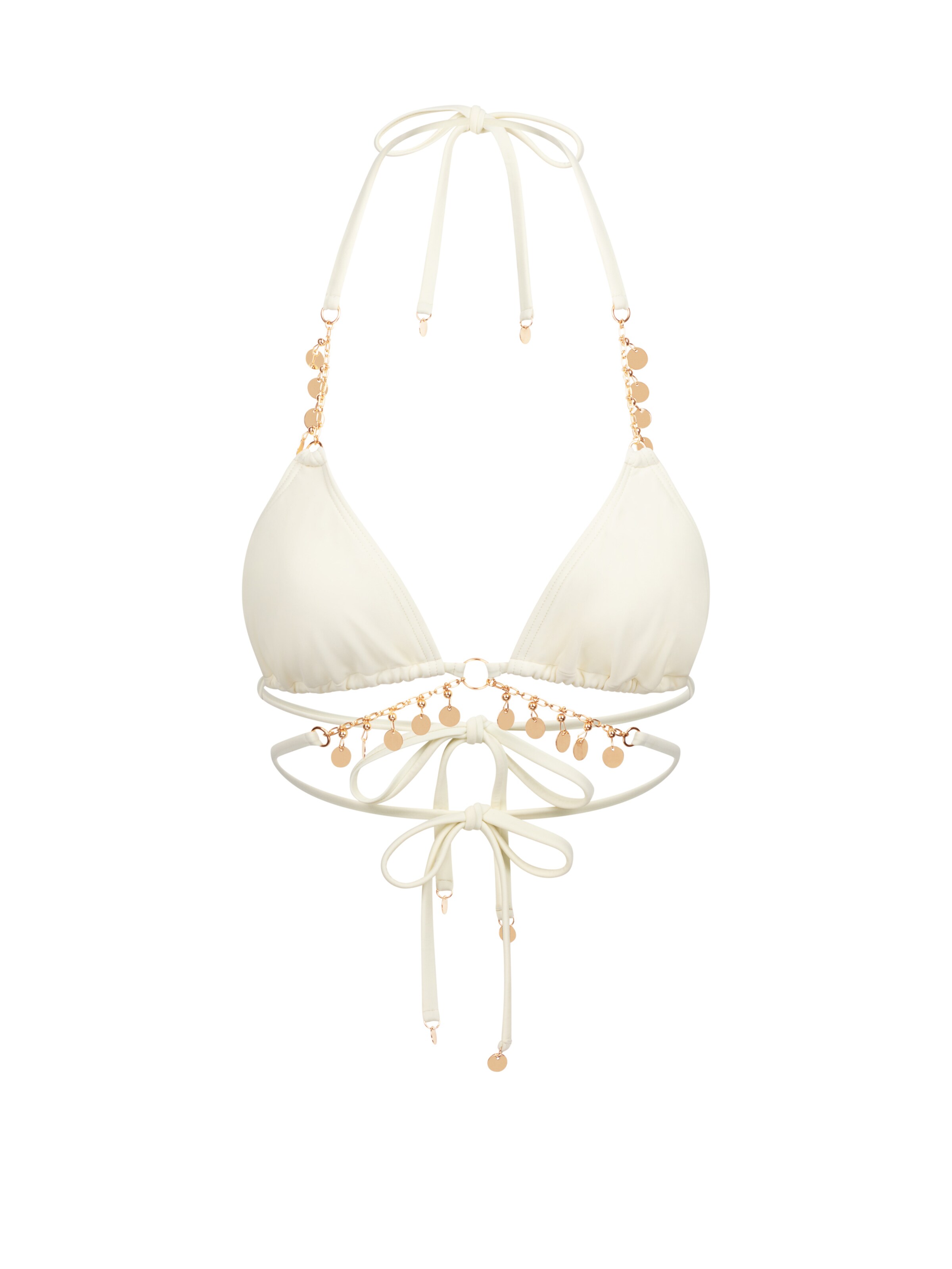 Moda Minx Bikinitop 'Valentina' in Weiß: Vorderseite