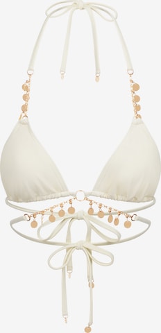 Top per bikini 'Valentina' di Moda Minx in bianco: frontale