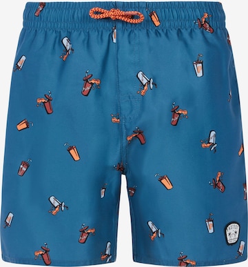 PROTEST Badeshorts 'PRTRocker JR' in Blau: Vorderseite