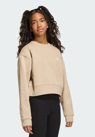 Sweat-shirt ADIDAS ORIGINALS en beige : devant