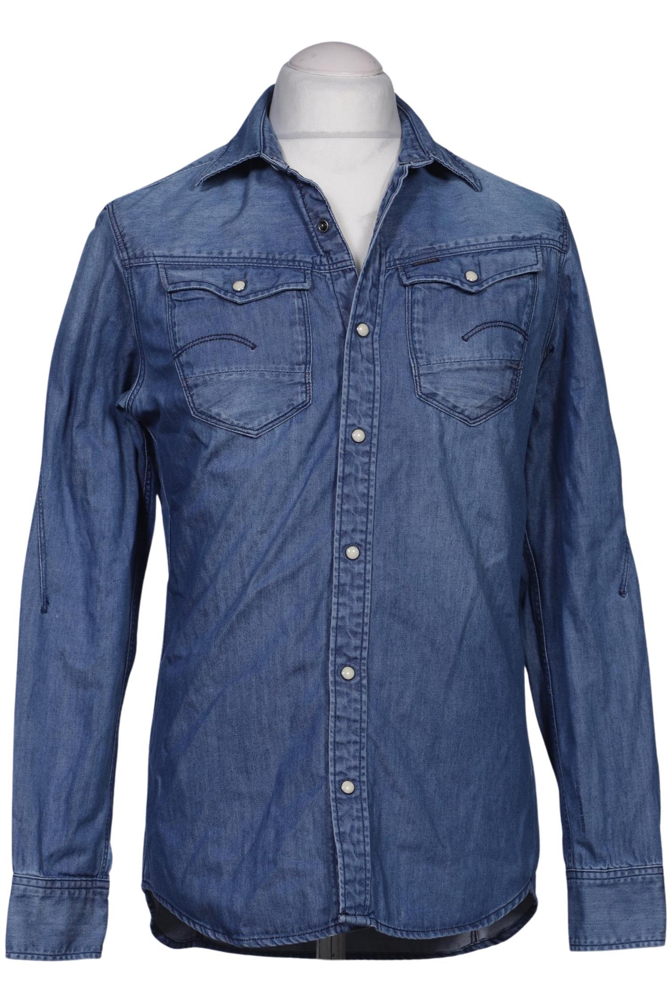 G-STAR Button Up Shirt in M in Blue: front