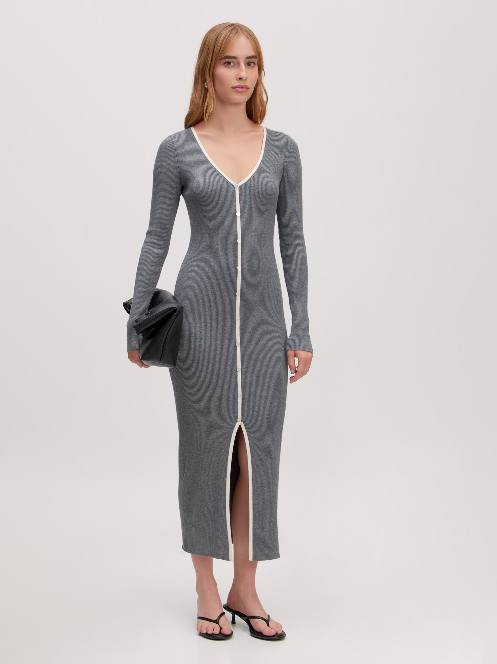 EDITED Produits Robe 'Yante' gris