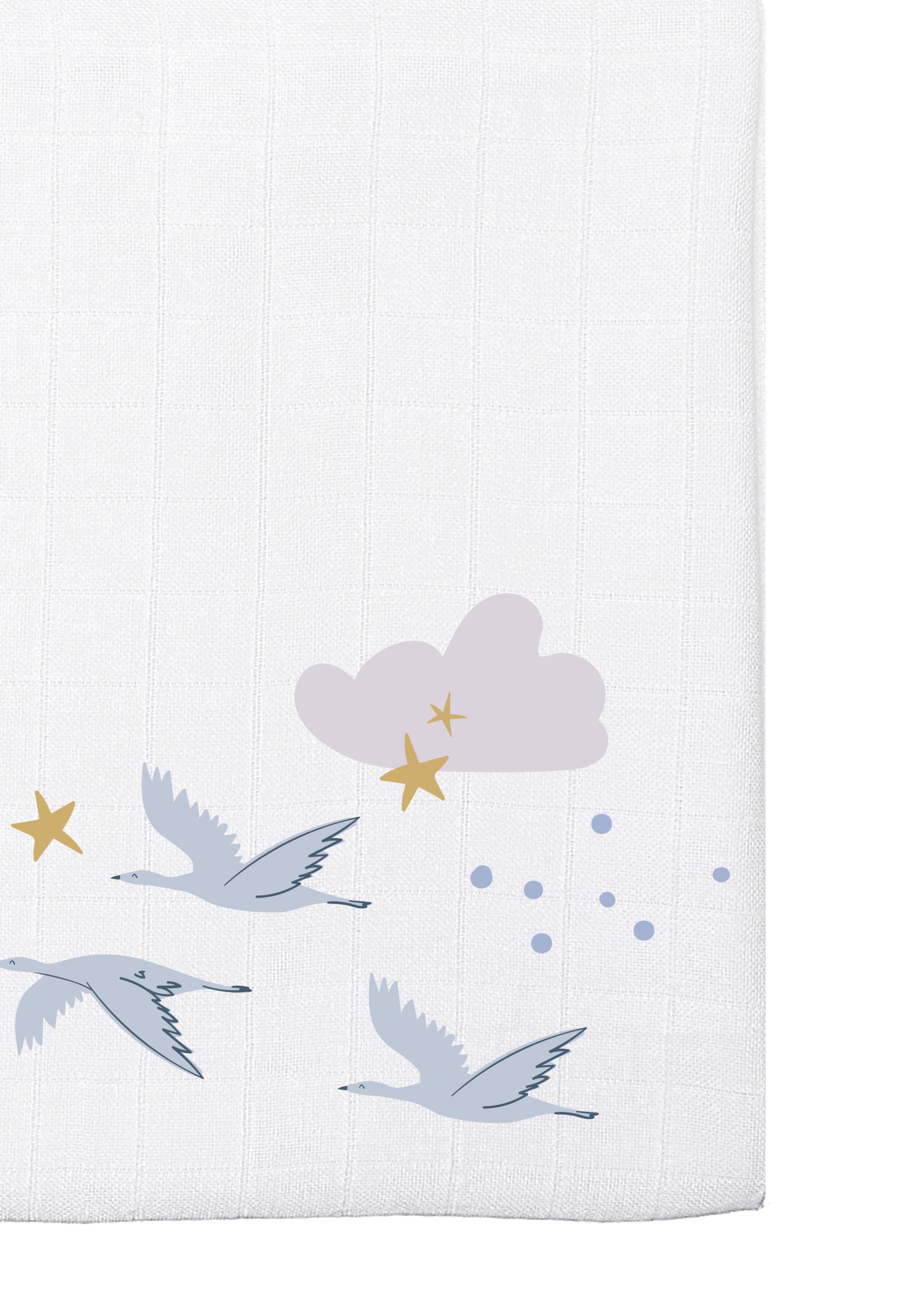 LILIPUT Windel 'Gänse' in Weiß