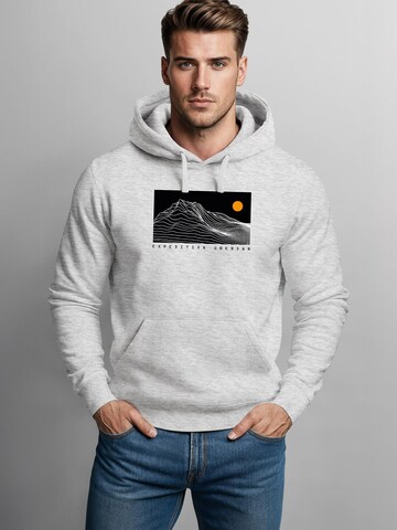 Neverless Sweatshirt 'Expedition Unknown' in Grau