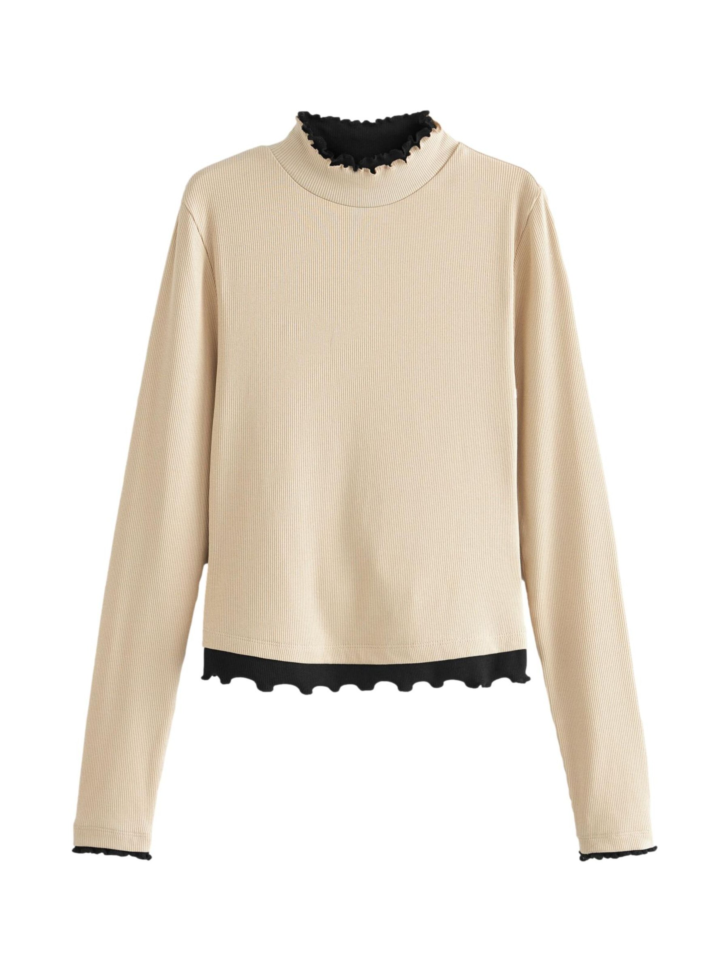 Next Shirt in Beige: front