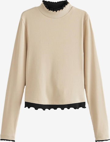 Next T-shirt i beige: framsida