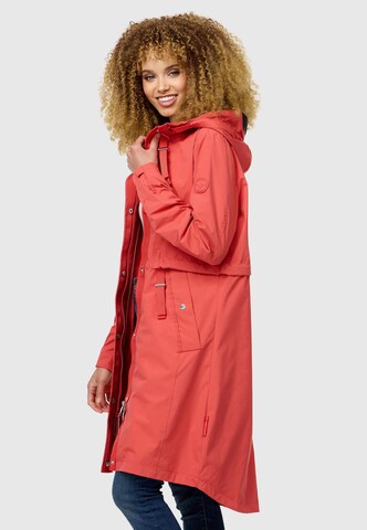 NAVAHOO Raincoat 'Silberperlee' in Red