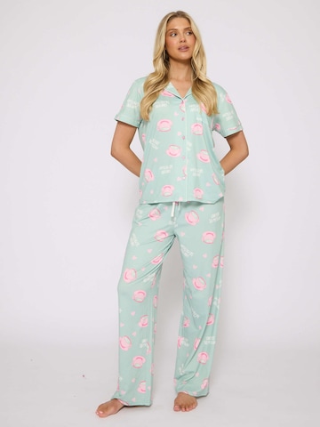 Loungeable Pajama 'I Love You So Matcha' in Green