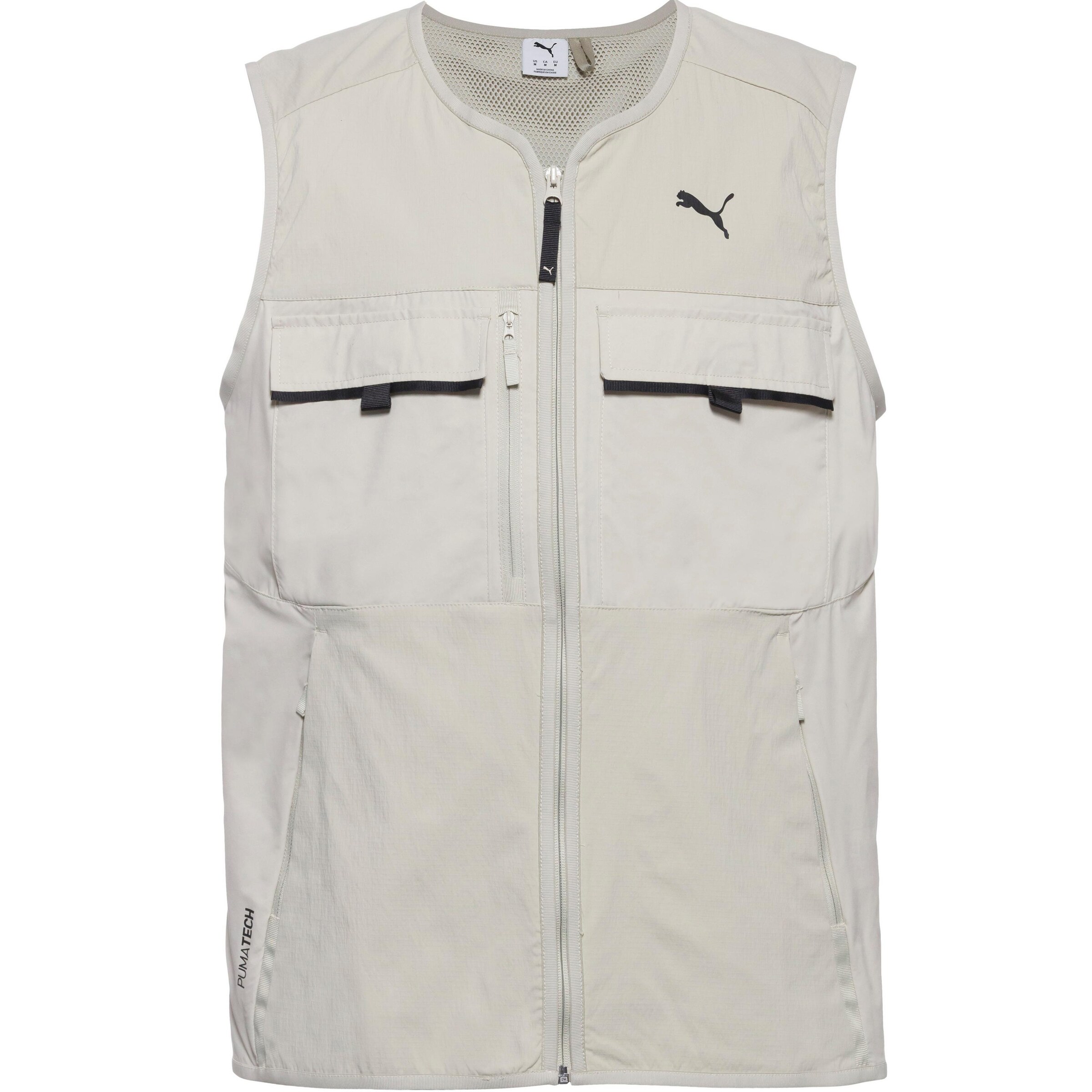 PUMA Sportbodywarmer 'Pumatech' in Beige: voorkant