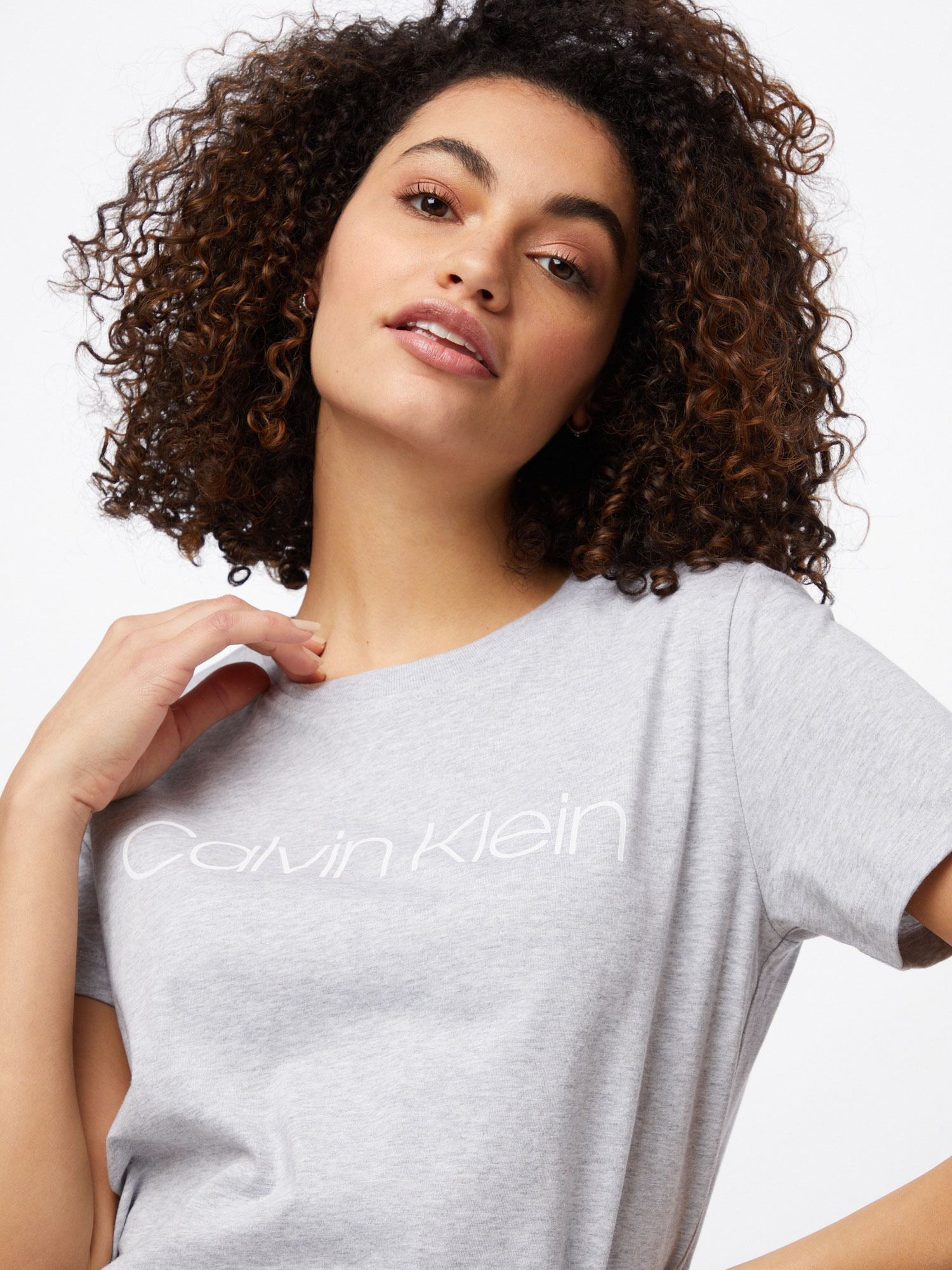 Calvin Klein T-Shirt in Graumeliert 