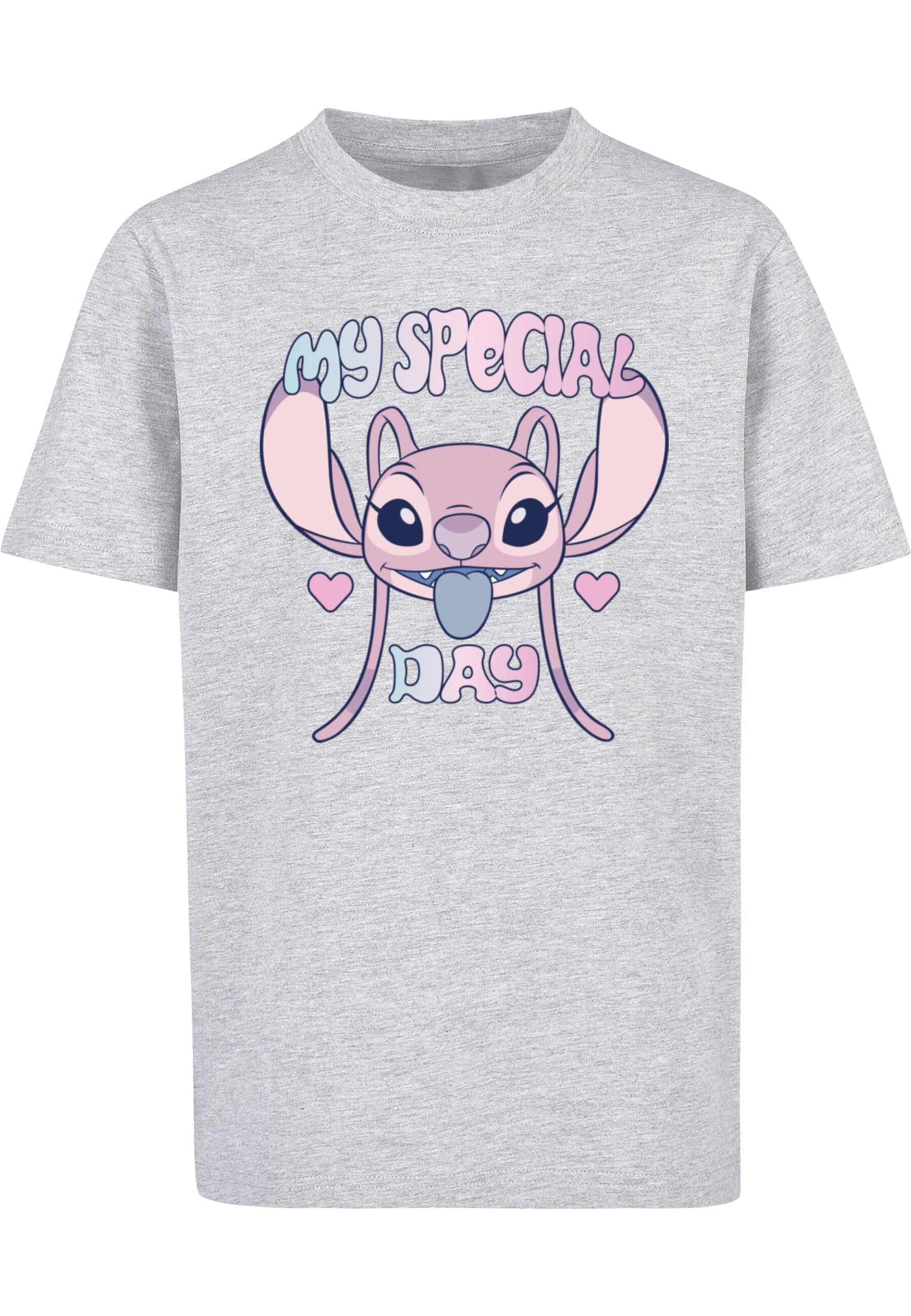 ABSOLUTE CULT Shirt 'Lilo And Stitch - Special Day' in Grau: Vorderseite