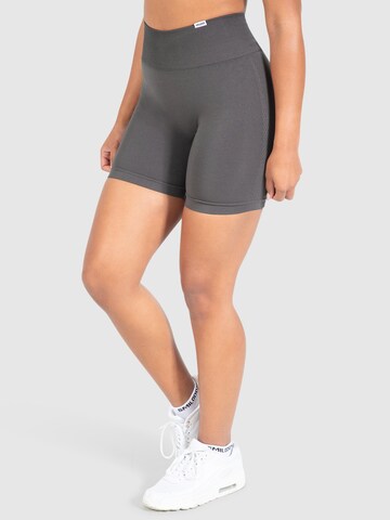 Smilodox Slimfit Sportbroek 'Amaze Scrunch' in Grijs
