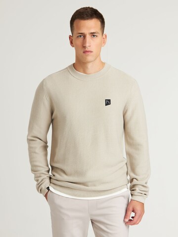 CHASIN' Trui 'Armor' in Beige: Vorderseite