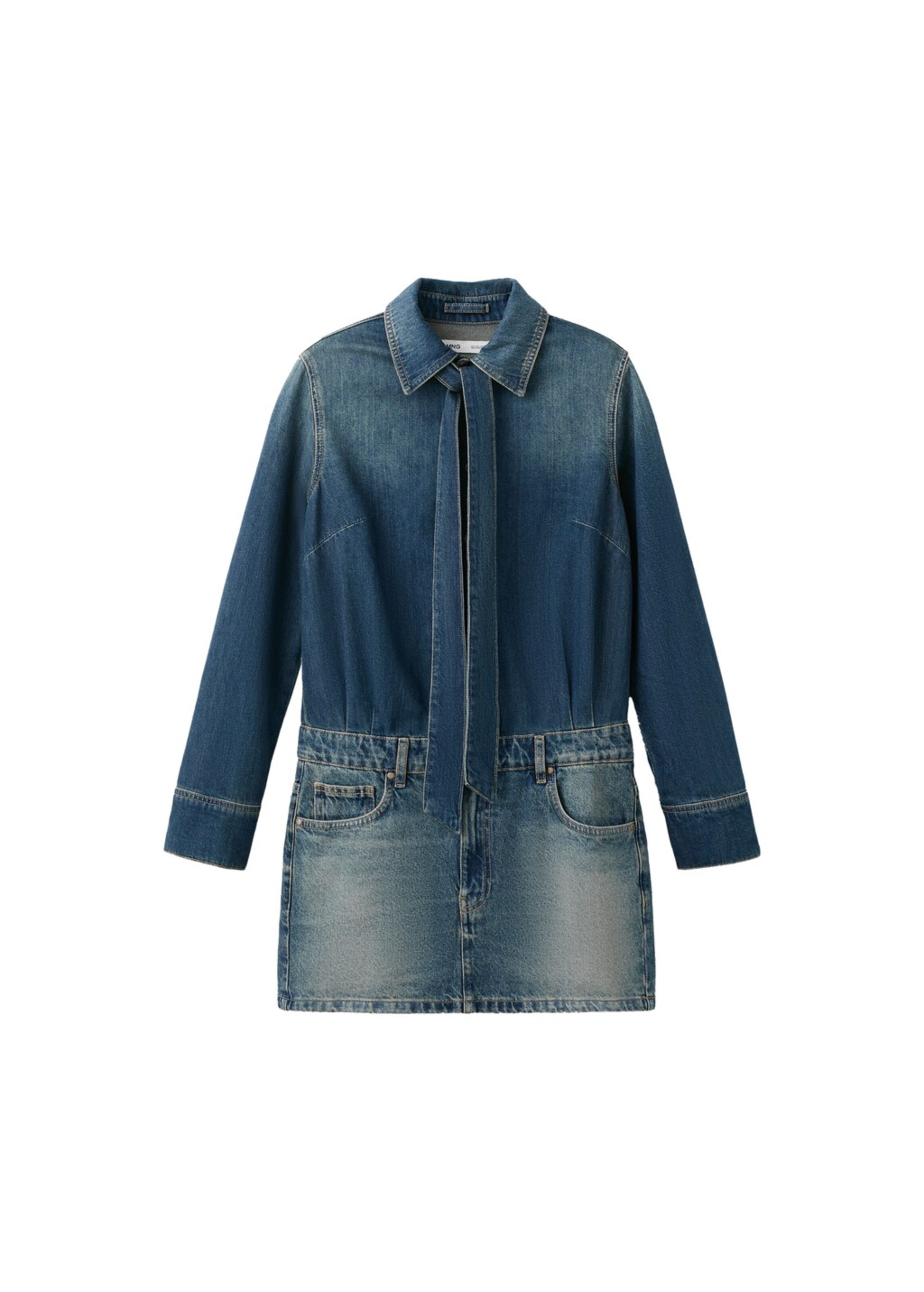 MANGO Dress 'Augusto' in Blue: front