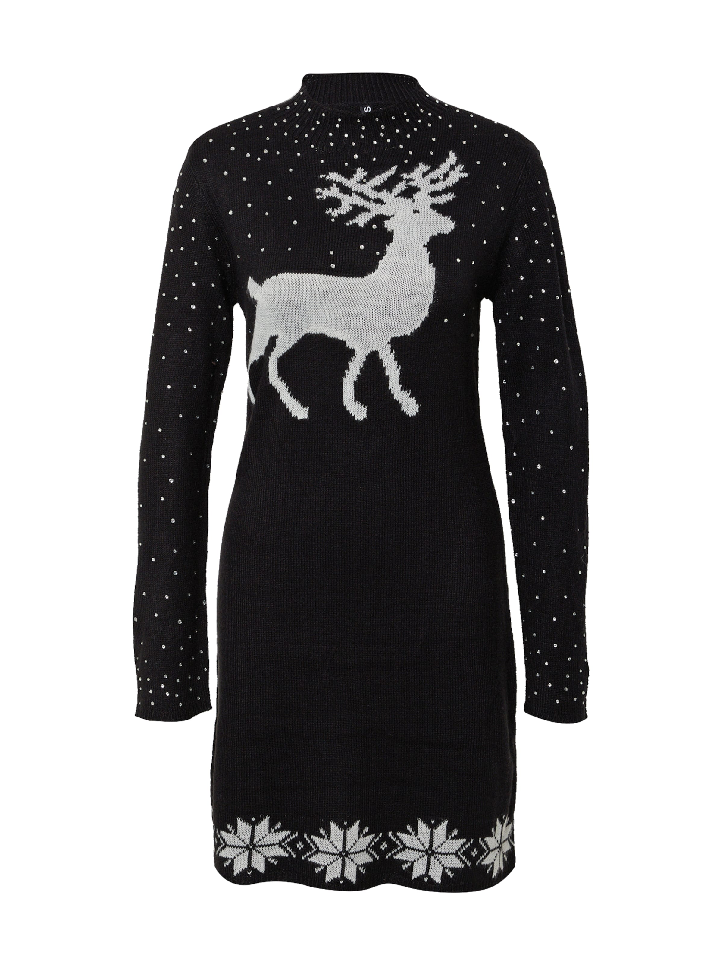 PIECES Pletené šaty 'FIRA' - Čierna: predná strana