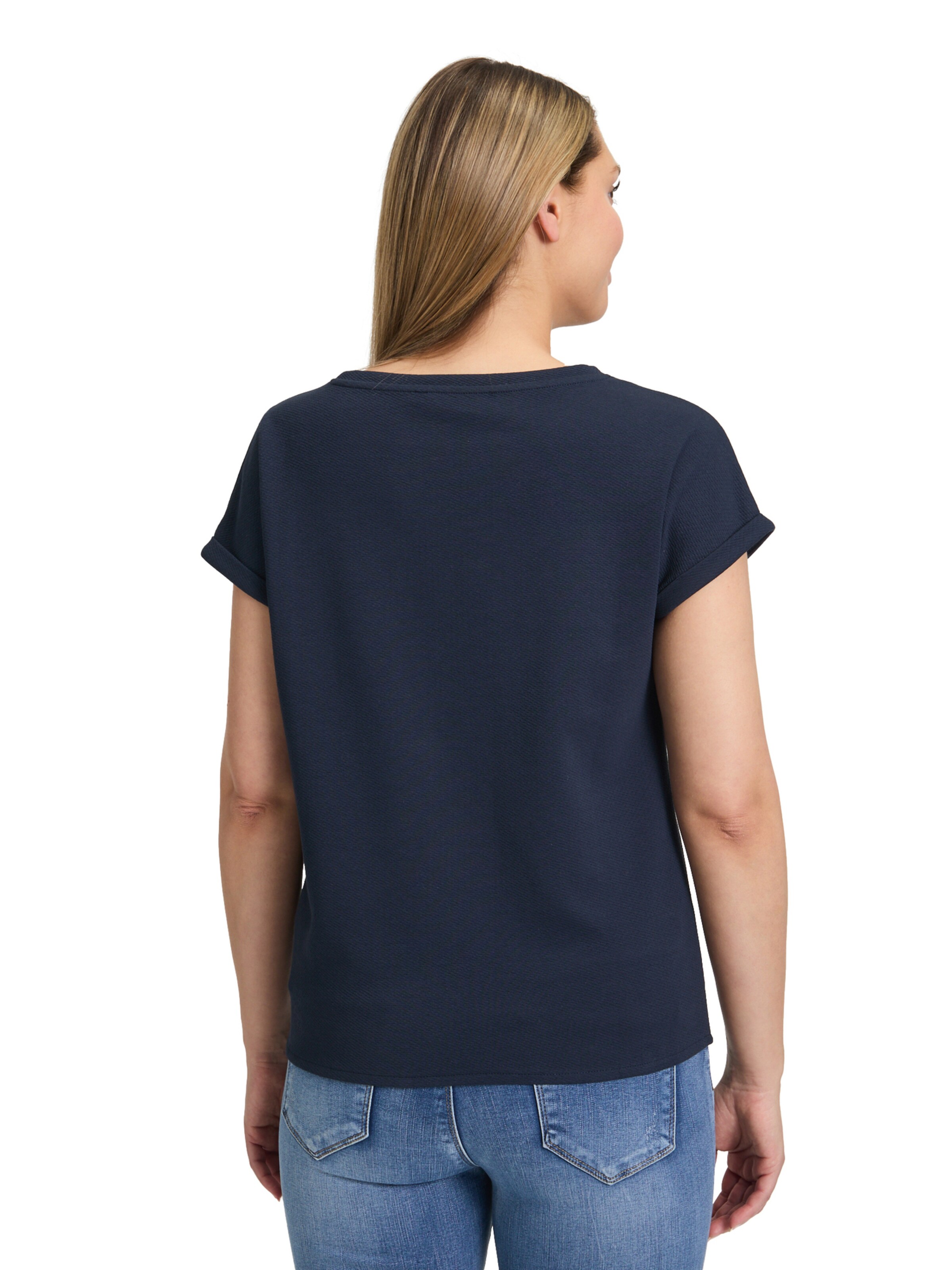 Betty Barclay Halbarm Shirt mit Knoten in Blau