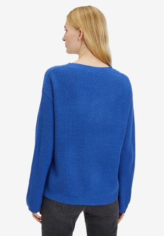 Cartoon Pullover in Blau