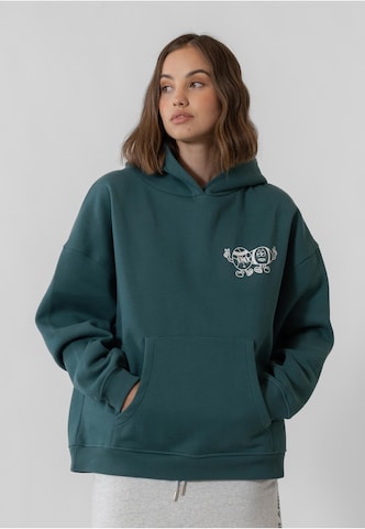 OH APRIL Boyfriend Hoodie Cartoon ' ' in Grün: Vorderseite
