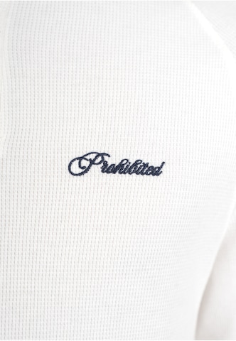 T-Shirt 'Terrace' Prohibited en blanc