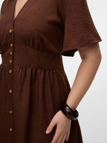 Vero Moda Curve Dress 'VMCMelaney' in Brown