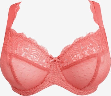 SugarShape T-shirt BH 'Clara Lace' in Roze: voorkant