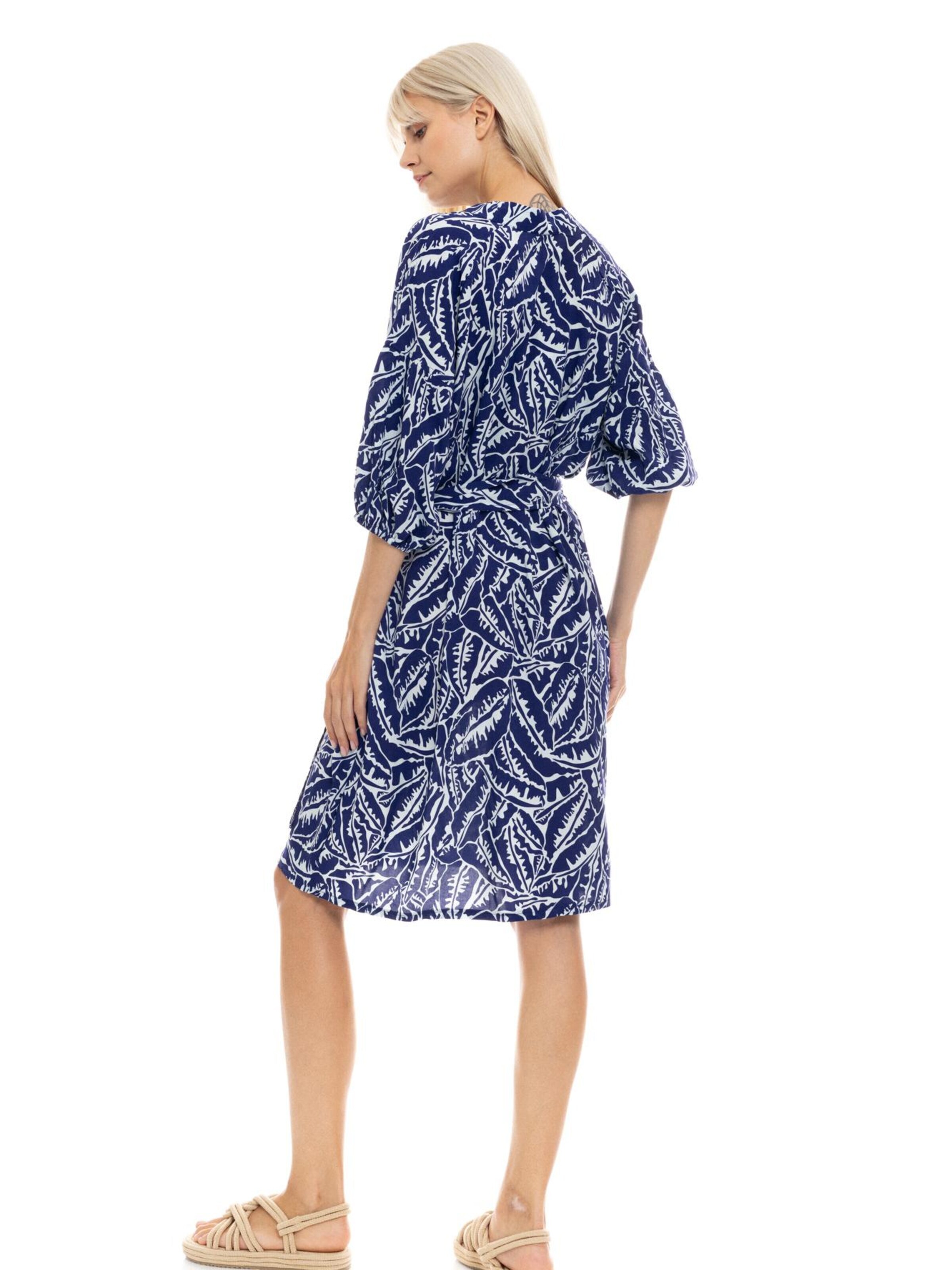 Abito estivo 'BEACHWEAR BLUE PALM' di Pink Label in blu