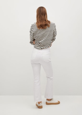 MANGO Boot cut Jeans 'Sienna' in White