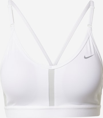 NIKE Bustier Sport-BH 'Indy' in Weiß: predná strana