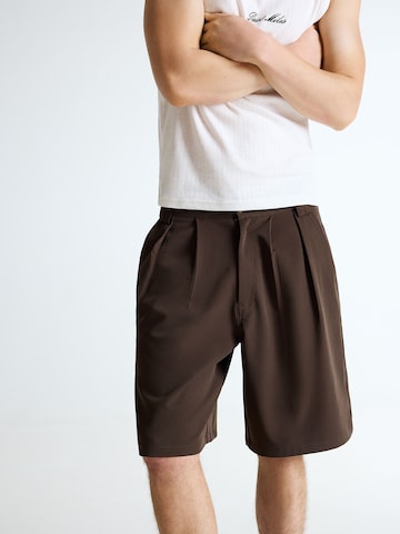 Bershka Lużny krój Cygaretki w kolorze brązowy