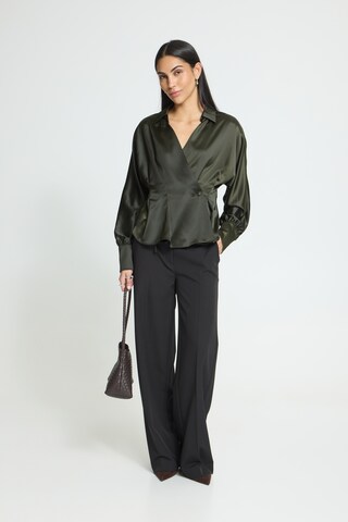 ICHI - Blusa 'RUTH' en marrón