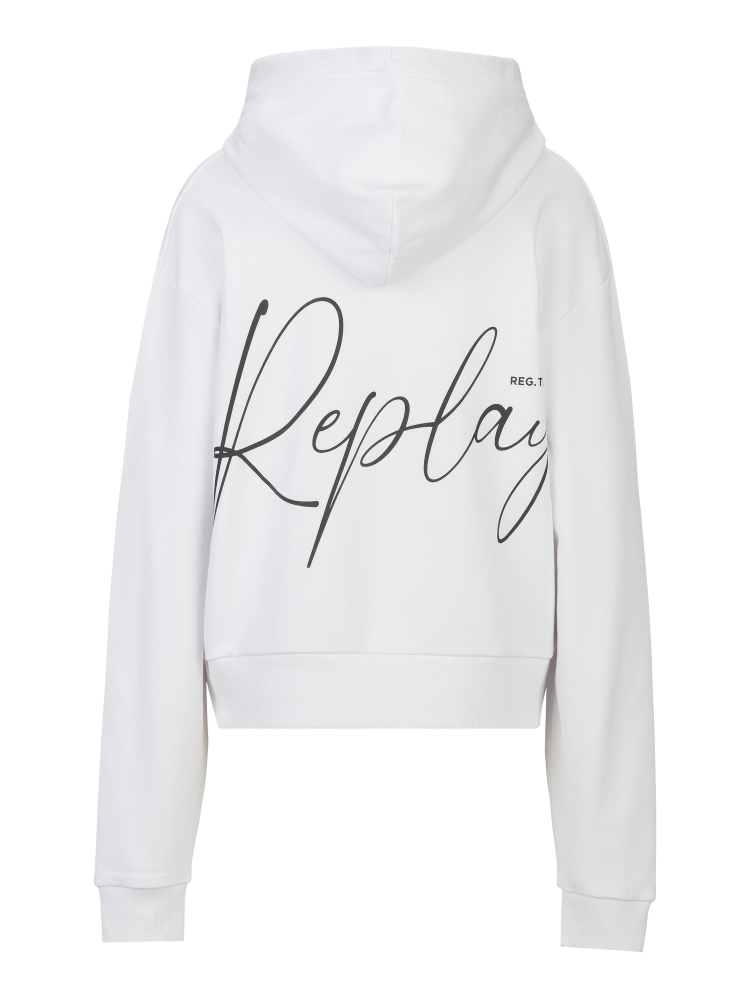 REPLAY Sweatshirt 'Replay' in Weiß