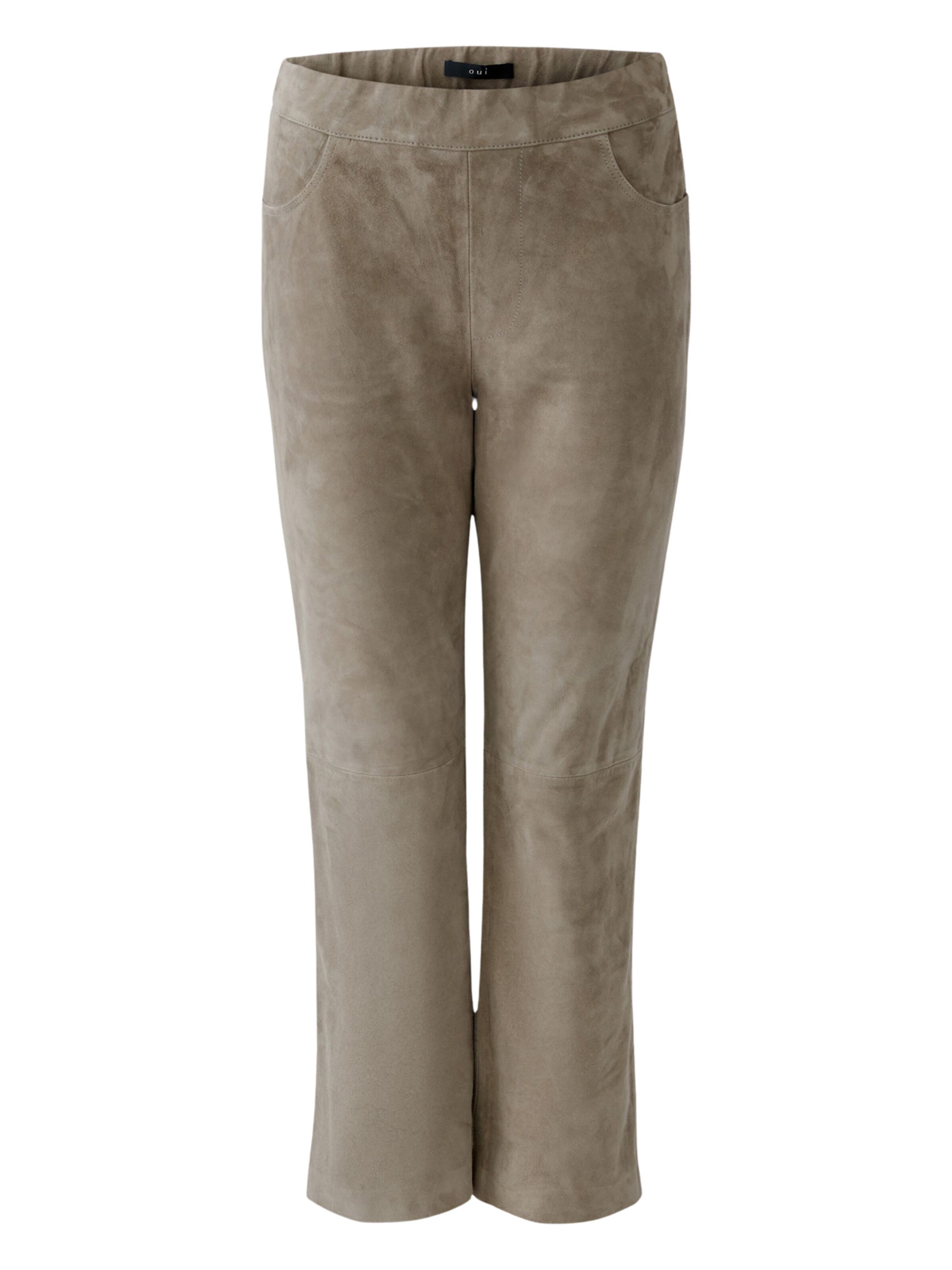OUI Boot cut Pants in Green: front