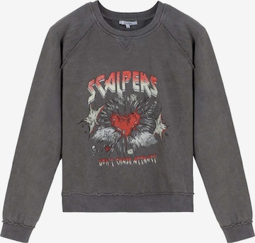 Scalpers Collegepaita 'Kiss' värissä harmaa: etupuoli