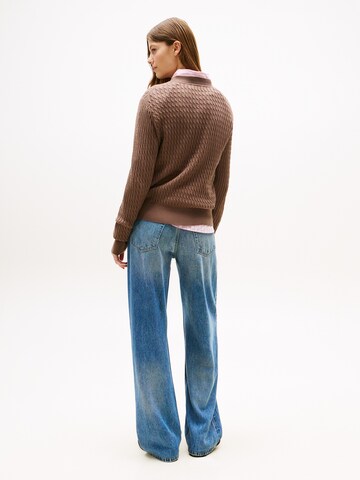 TOMMY HILFIGER Pullover (OCS) in Braun