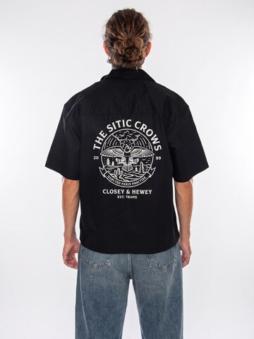 Fit confort Chemise 'S/S KENDRY SHIRT BLACK / WHITE' Carhartt WIP en noir