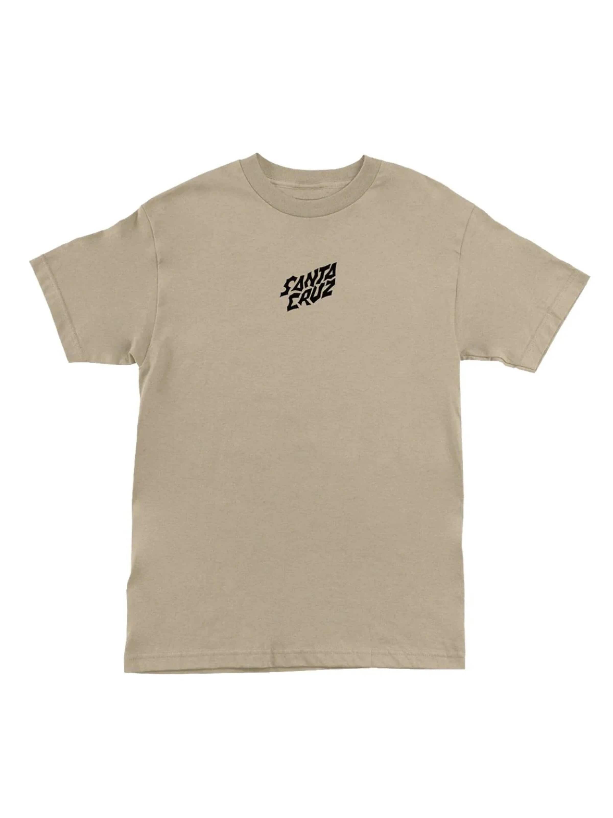 Santa Cruz - Camiseta 'Camiseta santa cruz beige stranger things screaming lights tee' en beige: frente