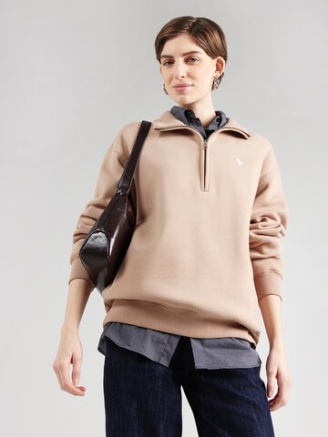 Abercrombie & Fitch Sweatshirt in Brown: front